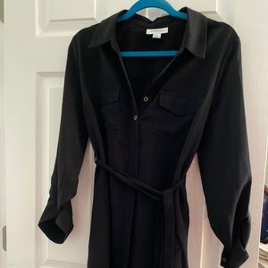 Maternity shirt dress